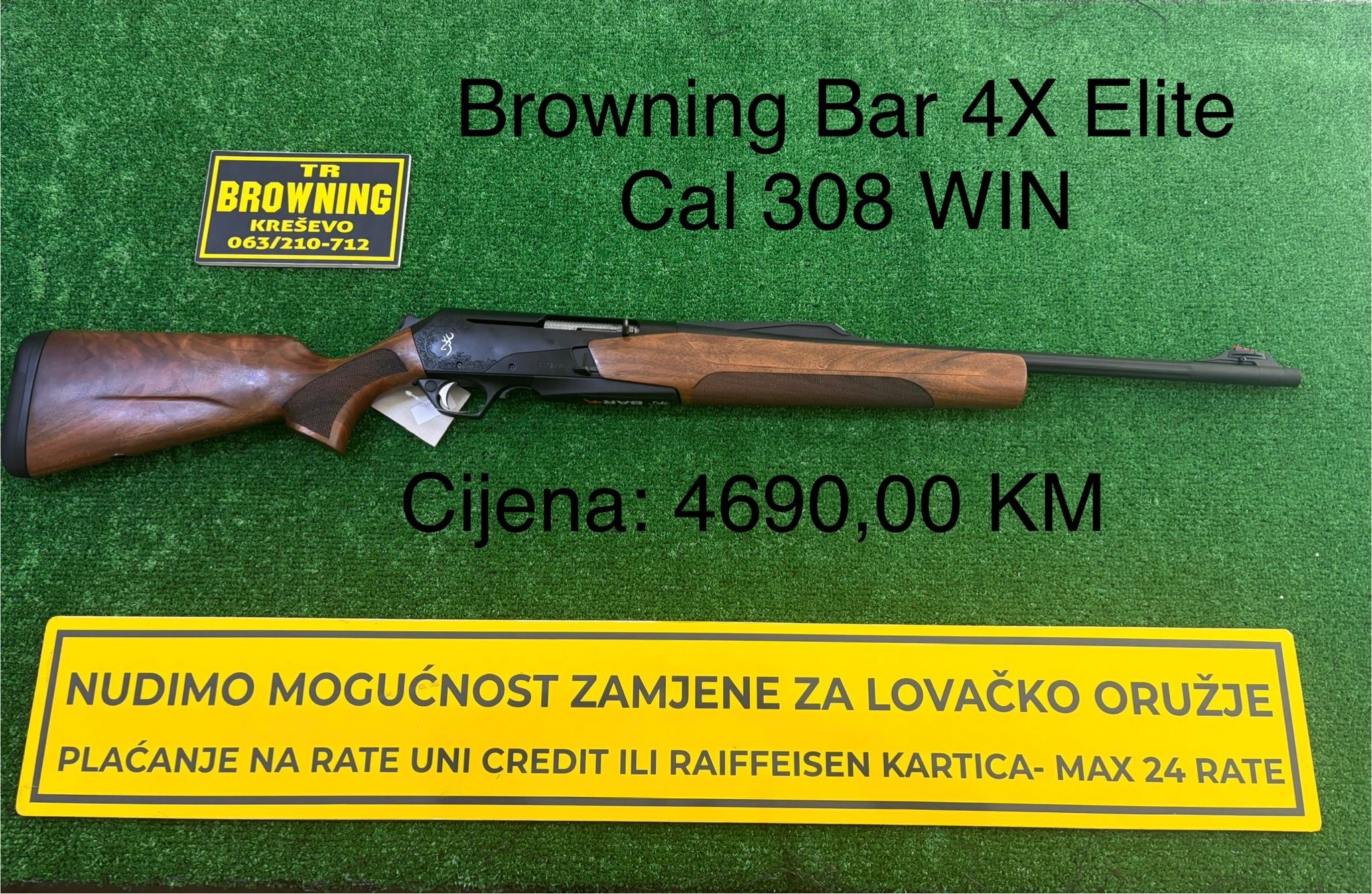 Browning Bar 4X Elite CAL. 308 WIN