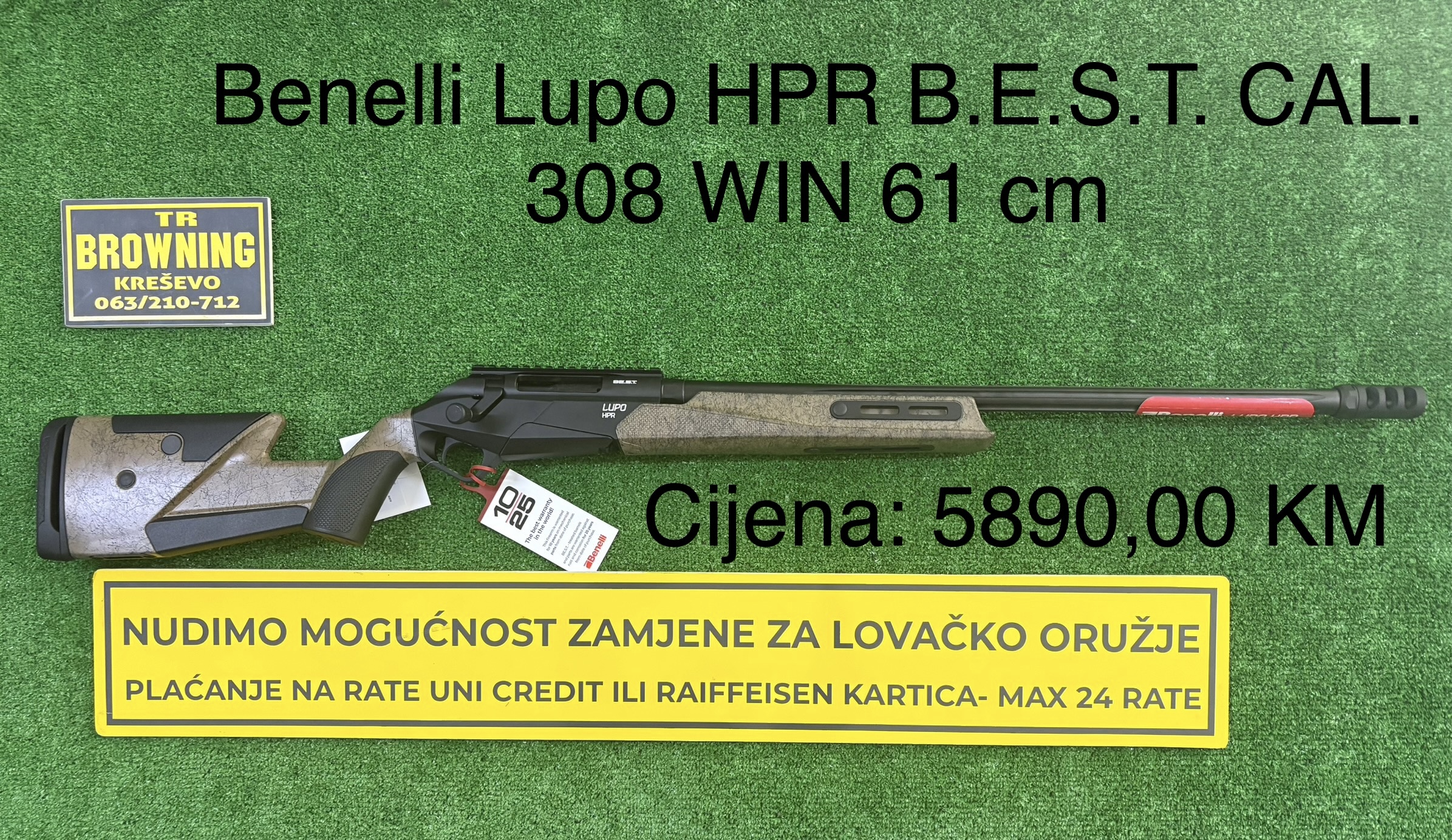Benelli Lupo HPR B.E.S.T CAL. 308 WIN 61 cm